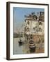 Venice, House on the Canal, C.1900 (Oil on Panel)-Martin Rico y Ortega-Framed Giclee Print