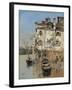 Venice, House on the Canal, C.1900 (Oil on Panel)-Martin Rico y Ortega-Framed Giclee Print