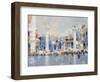 Venice in Blue (W/C on Paper)-Laurence Fish-Framed Giclee Print