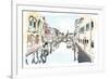 Venice In Ink-OnRei-Framed Premium Giclee Print