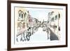 Venice In Ink-OnRei-Framed Premium Giclee Print