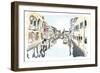 Venice In Ink-OnRei-Framed Art Print