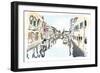 Venice In Ink-OnRei-Framed Art Print