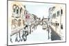 Venice In Ink-OnRei-Mounted Art Print