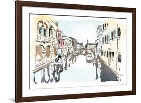 Venice In Ink-OnRei-Framed Art Print