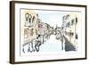 Venice In Ink-OnRei-Framed Art Print