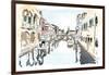 Venice In Ink-OnRei-Framed Art Print