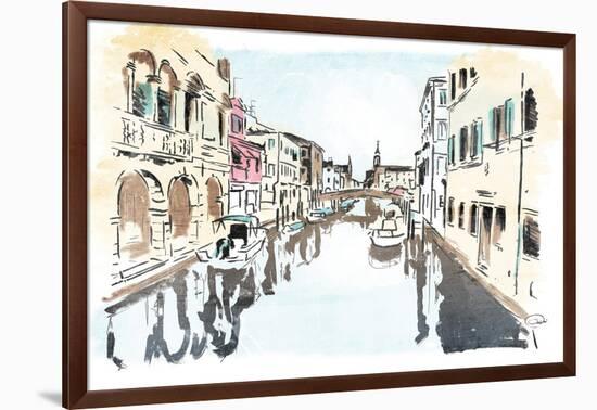 Venice In Ink-OnRei-Framed Art Print