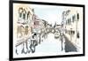 Venice In Ink-OnRei-Framed Art Print