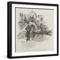 Venice in London, Ponte Carlo Zeno and Landing Place-Amedee Forestier-Framed Giclee Print