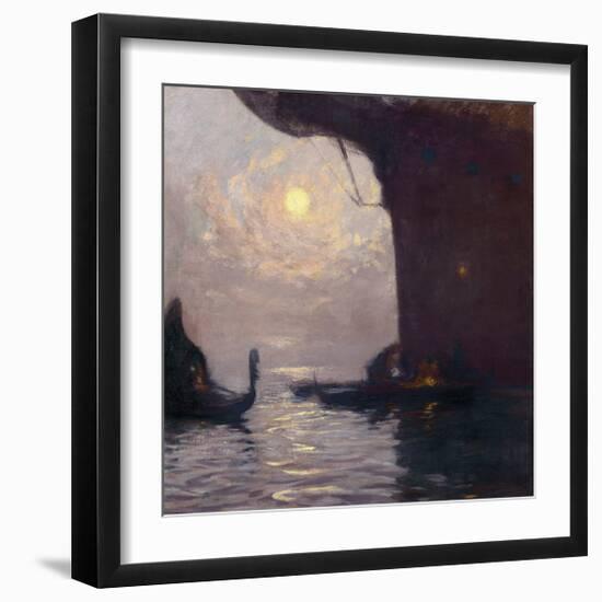 Venice in Moonlight-Gaston La Touche-Framed Premium Giclee Print