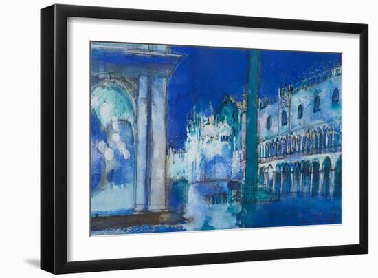 Venice ( Ink and Watercolour)-Ann Oram-Framed Giclee Print