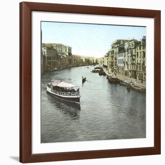 Venice (Italy), Canal Grande Seen from the Rialto Bridge, Circa 1895-Leon, Levy et Fils-Framed Photographic Print