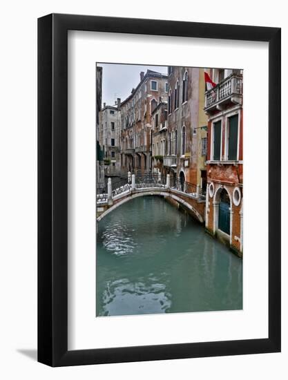 Venice, Italy. Canal with Arched Bridge-Darrell Gulin-Framed Photographic Print