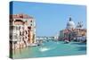 Venice, Italy. Grand Canal and Basilica Santa Maria Della Salute at Sunny Day. View from Ponte Dell-Michal Bednarek-Stretched Canvas