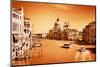 Venice, Italy. Grand Canal and Basilica Santa Maria Della Salute at Sunny Day. View from Ponte Dell-Michal Bednarek-Mounted Photographic Print