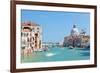 Venice, Italy. Grand Canal and Basilica Santa Maria Della Salute at Sunny Day. View from Ponte Dell-Michal Bednarek-Framed Photographic Print