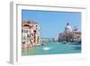 Venice, Italy. Grand Canal and Basilica Santa Maria Della Salute at Sunny Day. View from Ponte Dell-Michal Bednarek-Framed Photographic Print