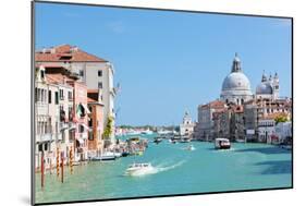 Venice, Italy. Grand Canal and Basilica Santa Maria Della Salute at Sunny Day. View from Ponte Dell-Michal Bednarek-Mounted Photographic Print