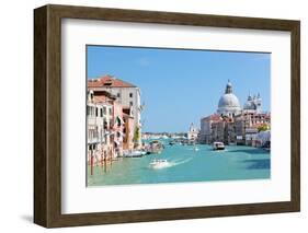 Venice, Italy. Grand Canal and Basilica Santa Maria Della Salute at Sunny Day. View from Ponte Dell-Michal Bednarek-Framed Photographic Print
