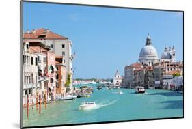 Venice, Italy. Grand Canal and Basilica Santa Maria Della Salute at Sunny Day. View from Ponte Dell-Michal Bednarek-Mounted Photographic Print