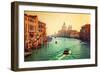 Venice, Italy. Grand Canal and Basilica Santa Maria Della Salute at Sunset. View from Ponte Dell Ac-Michal Bednarek-Framed Photographic Print