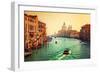 Venice, Italy. Grand Canal and Basilica Santa Maria Della Salute at Sunset. View from Ponte Dell Ac-Michal Bednarek-Framed Photographic Print