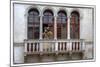 Venice, Italy. Mask and Costumes at Carnival on Balcony-Darrell Gulin-Mounted Photographic Print