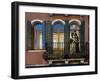 Venice, Italy. Mask and Costumes at Carnival on Balcony-Darrell Gulin-Framed Photographic Print