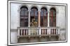 Venice, Italy. Mask and Costumes at Carnival on Balcony-Darrell Gulin-Mounted Photographic Print