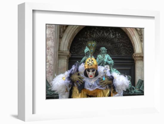 Venice, Italy. Mask and Costumes at Carnival-Darrell Gulin-Framed Photographic Print