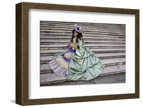 Venice, Italy. Mask and Costumes at Carnival-Darrell Gulin-Framed Photographic Print