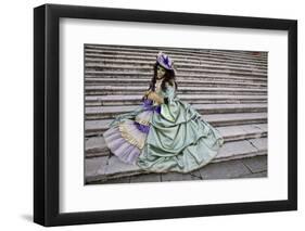 Venice, Italy. Mask and Costumes at Carnival-Darrell Gulin-Framed Photographic Print