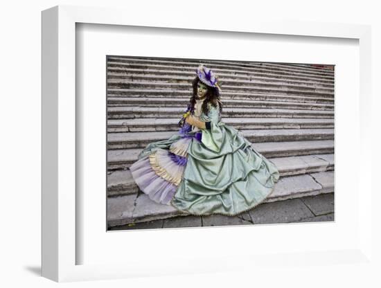 Venice, Italy. Mask and Costumes at Carnival-Darrell Gulin-Framed Photographic Print