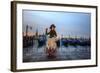 Venice, Italy. Mask and Costumes at Carnival-Darrell Gulin-Framed Photographic Print