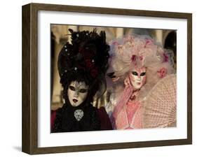 Venice, Italy. Mask and Costumes at Carnival-Darrell Gulin-Framed Photographic Print