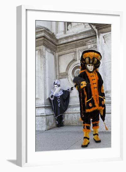 Venice, Italy. Mask and Costumes at Carnival-Darrell Gulin-Framed Photographic Print