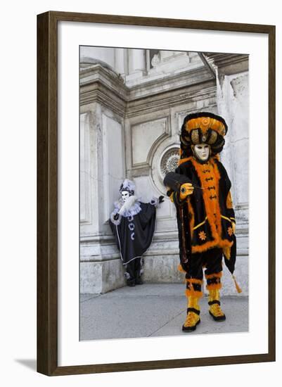 Venice, Italy. Mask and Costumes at Carnival-Darrell Gulin-Framed Photographic Print