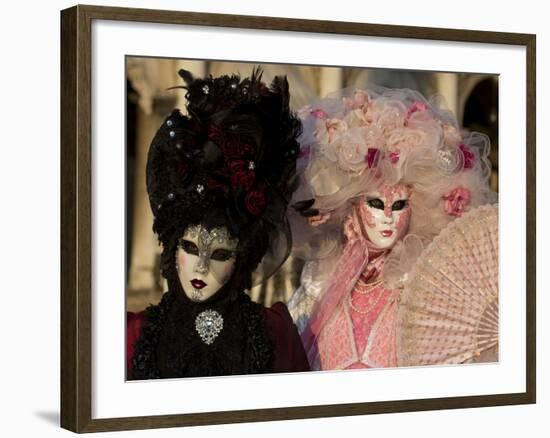 Venice, Italy. Mask and Costumes at Carnival-Darrell Gulin-Framed Photographic Print