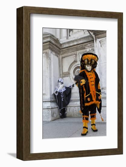 Venice, Italy. Mask and Costumes at Carnival-Darrell Gulin-Framed Photographic Print