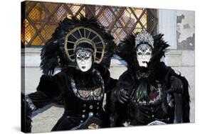 Venice, Italy. Mask and Costumes at Carnival-Darrell Gulin-Stretched Canvas