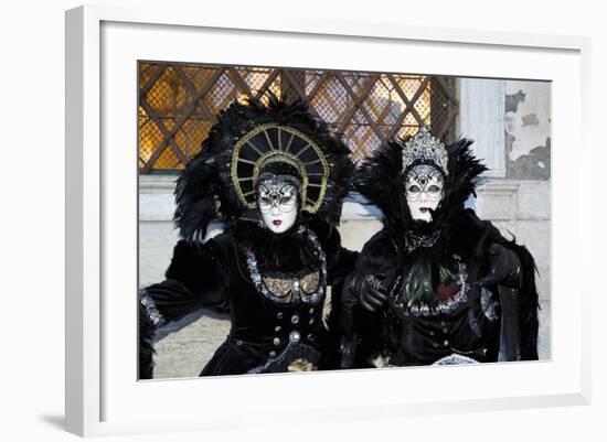 Venice, Italy. Mask and Costumes at Carnival-Darrell Gulin-Framed Photographic Print