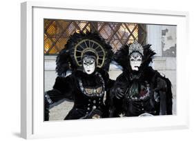 Venice, Italy. Mask and Costumes at Carnival-Darrell Gulin-Framed Photographic Print