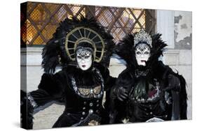 Venice, Italy. Mask and Costumes at Carnival-Darrell Gulin-Stretched Canvas