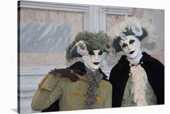 Venice, Italy. Mask and Costumes at Carnival-Darrell Gulin-Stretched Canvas