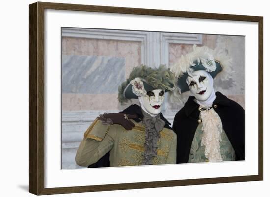 Venice, Italy. Mask and Costumes at Carnival-Darrell Gulin-Framed Photographic Print