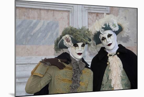 Venice, Italy. Mask and Costumes at Carnival-Darrell Gulin-Mounted Photographic Print