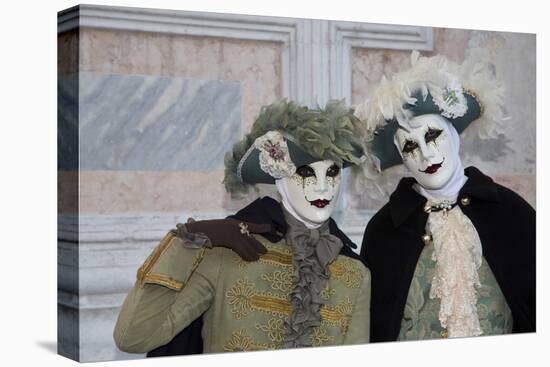 Venice, Italy. Mask and Costumes at Carnival-Darrell Gulin-Stretched Canvas