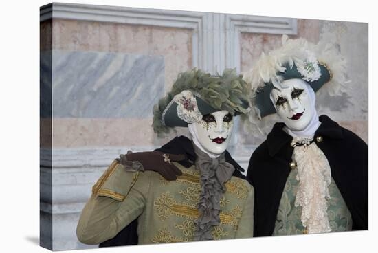 Venice, Italy. Mask and Costumes at Carnival-Darrell Gulin-Stretched Canvas