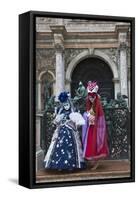 Venice, Italy. Mask and Costumes at Carnival-Darrell Gulin-Framed Stretched Canvas